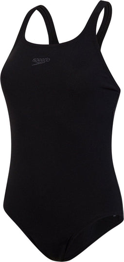 Speedo End Essential Kickback - Badpak Dames - Hooggesloten rug - Zwart