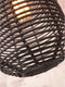 GOOD&MOJO Hanglamp Tanami - Rotan Zwart - Ø18x35cm - Modern - Hanglampen Eetkamer, Slaapkamer, Woonkamer