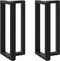 vidaXL - Bartafelpoten - 2 - st - T-vormig - 40x35x(90-91) - cm - staal - zwart