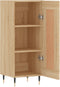 vidaXL - Dressoir - 34,5x34x90 - cm - bewerkt - hout - sonoma - eiken
