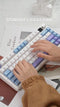 EPOMAKER Aula F75 MAX - Mechanisch Draadloos Toetsenbord - RGB - 75% - QWERTY - Wit/Blauw