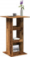 vidaXL - Bartafel - met - opbergruimte - 60x60x102 - cm - hout - oud - houtkleur