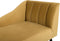 Beliani ALSVAG - Chaise longue - Geel - Fluweel