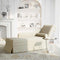 vidaXL - Chaise - longue - met - bolster - en - rechterarmleuning - fluweel - crème