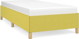 vidaXL - Bedframe - stof - groen - 90x200 - cm