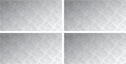 vidaXL - Aluminium - Checker - Platen - 4 - stuks - Antislip - 80x40 - cm