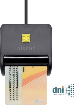 DNI/SIP Card Reader Aisens ASCR-SN01-BK Black