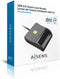 DNI/SIP Card Reader Aisens ASCR-SN01-BK Black