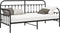 vidaXL - Ligbed - Frame - Zwart - 100x200 - cm - Staal