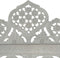 vidaXL - Kamerscherm - 4 - panelen - handgesneden - 160x165 - cm - mangohout - grijs