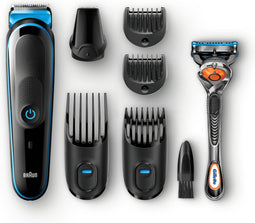 Braun MGK3045 - 7-in-1 Multigroomingkit - Precisietrimmer met 13 lengtes - Zwart/Blauw