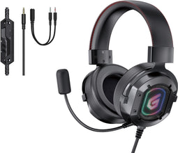 Conceptronic ATHAN03B - Stereo Gaming Hoofdtelefoon met Microfoon - Omnidirectionele Microfoon - Zwart