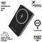 Muvit for Change - Powerbank - 10000 mAh - Draadloos - Zwart Aluminium