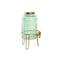 Water automaat Home ESPRIT Groen Gouden Metaal Kristal 4 L 16 x 16 x 24,6 cm