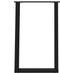 vidaXL - Eettafelpoten - 2 - st - U-vormig - 50x(72-73) - cm - staal - zwart