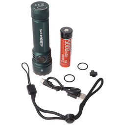 AceBeam E75 - LED zaklamp - 3000 lumen - blauw