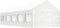 vidaXL - Prieel - met - dak - 11,15x4,08x3,22 - m - polyetheen - wit