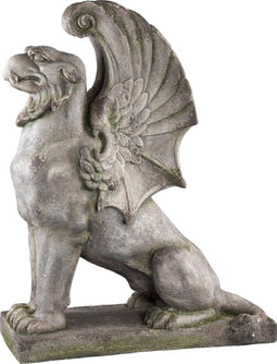 PTMD Omega Beeld Griffioen - 32 x 82 x 105 cm - Poly - Grijs