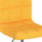 vidaXL - Eetkamerstoelen - draaibaar - 2 - st - stof - geel