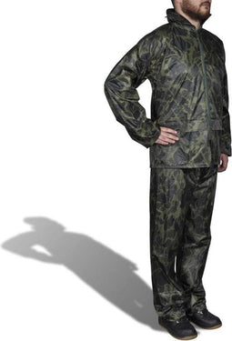 vidaXL - Regenpak - 2-delig - met - capuchon - (heren - / - camouflage - / - maat - M)