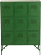 J-Line kast 9 Deuren - metaal - groen