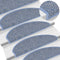 vidaXL - Trapmatten - zelfklevend - 15 - st - sisal-look - 56x17x3 - cm - blauw