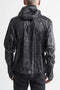 Craft Lumen Wind Jacket - Windjack - Reflecterende print - Zwart/Wit