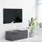 vidaXL - Tv-meubel - 80x34x30 - cm - bewerkt - hout - hoogglans - grijs