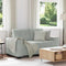 vidaXL - Loveseat - bank - 120 - cm - fluweel - lichtgrijs