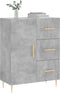 vidaXL - Dressoir - 69,5x34x90 - cm - bewerkt - hout - betongrijs