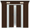 vidaXL - Tuinberging - 204x132x186 - cm - staal - antraciet
