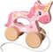 SES - Tiny Talents - Trekdier 2 in 1 houten unicorn - Montessori - op maat gemaakt voor kinderhandjes - eenhoorn trekdier - Unicorn Speelgoed - Speelgoed 2 Jaar