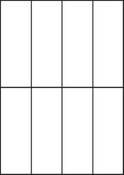 A4 etiketten 52,5 x 148 mm wit (100 vel)