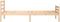 vidaXL - Bedframe - massief - hout - 90x200 - cm