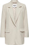 ONLY ONLLANA-BERRY L/S OVS BLAZER TLR - Dames Blazer - Oversized fit - Pumice Stone