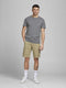 JACK&JONES JJIZACK JJCARGO SHORTS AMA SOLID STS - Korte heren cargo - Biologisch katoen - Maat S