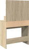 vidaXL - Kaptafel - met - LED - 80x41x134,5 - cm - sonoma - eikenkleurig