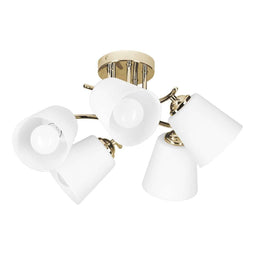 Activejet AJE-EMILY 5P GD - Plafondverlichting E27 200 W - Goud