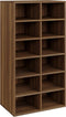 vidaXL - Schoenenrek - 54x34x100,5 - cm - bewerkt - hout - bruin - eikenkleur