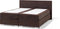 PRESIDENT - Boxspringbed - Bruin - 180 x 200 cm - Kunstleer