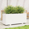 vidaXL - Plantenbak - 110x40x49,5 - cm - massief - grenenhout - wit
