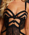Hunkemöller Private Body open kruis - String model - Zwart - maat L