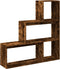 vidaXL - Kamerscherm - / - boekenkast - 123x29x123 - cm - hout - gerookt - eiken