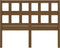 vidaXL - Hoofdbord - 155,5x4x100 - cm - massief - grenenhout - honingbruin