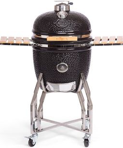 Yakiniku - Kamado - Large - 19Inch - Inclusief Onderstel En Zijtafels - Houtskool - Kamado Grill - 49cm Grilloppervlak
