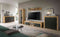 Furnilux Jam - Vitrinekast - 35x60x159cm - Grijs eiken