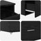 vidaXL - Lade - Kast - in - Zwarte - Eik - 55x45x33,5 - cm - van - Geengineerd - Hout