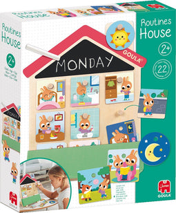 Goula - Routine Huis - Educatief Houten Spel - Vanaf 2 jaar