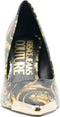 Versace Jeans Fondo Scarlett Dis. S50 - Dames Pump - Goudkleurige baroc lak print - Zwart/Goud - Maat 41