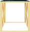 vidaXL - Salontafel - 110x45x45 - cm - roestvrij - staal - en - glas